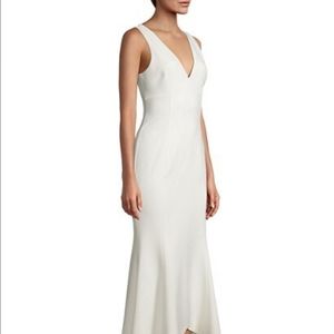 Likley Clover White High-Low W/Train Gown Size 6